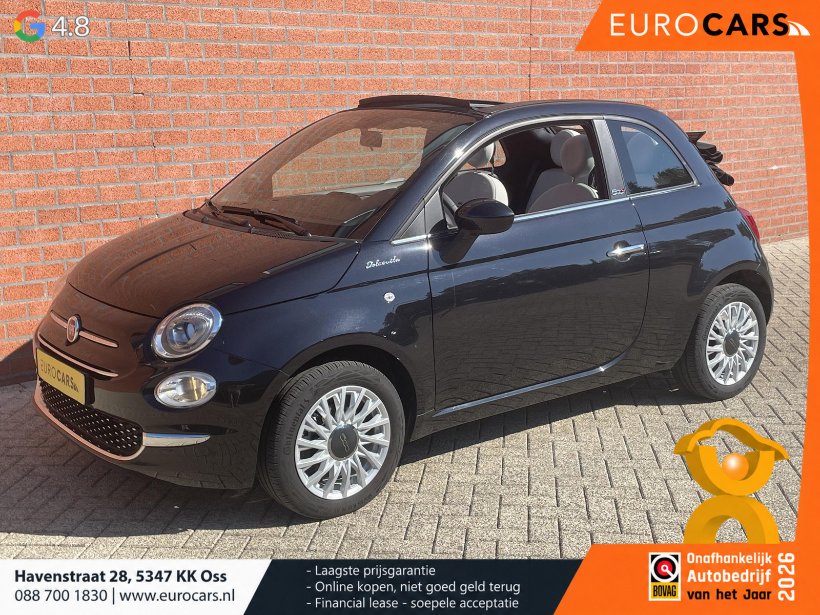 Fiat 500C 1.0 Hybrid 69pk Dolcevita