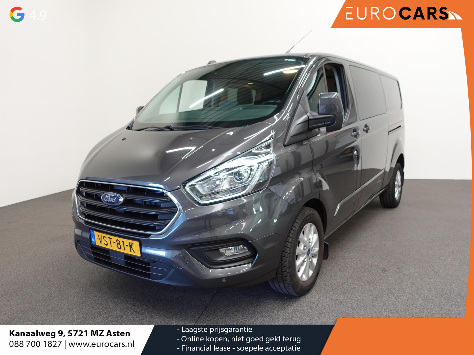 Ford Transit Custom 300 2.0 TDCI L2H1 Limited Dubbele Cabine Automaat