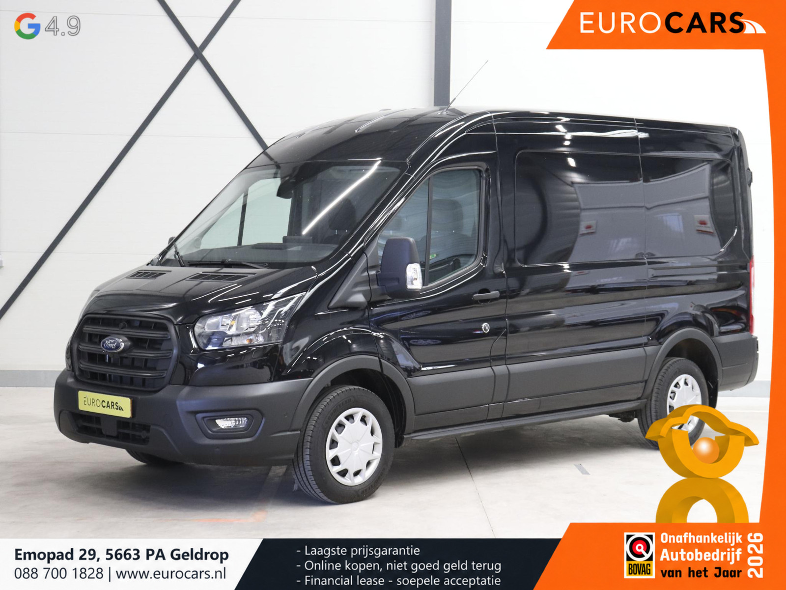 Ford Transit 130pk L2H2 Automaat Trekhaak Airco 360°Camera DAB+