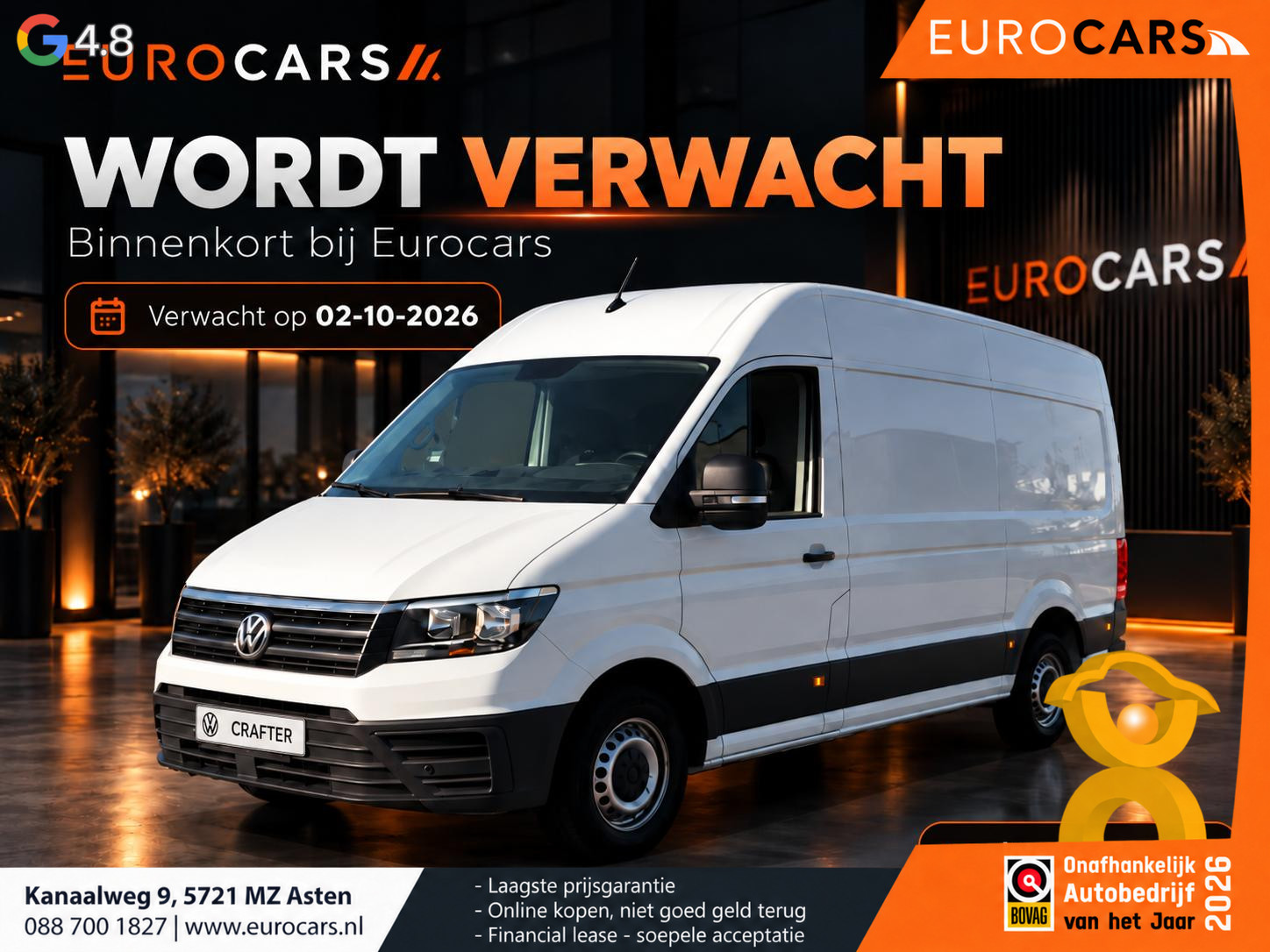 Volkswagen Crafter 35 2.0 TDI L3H2