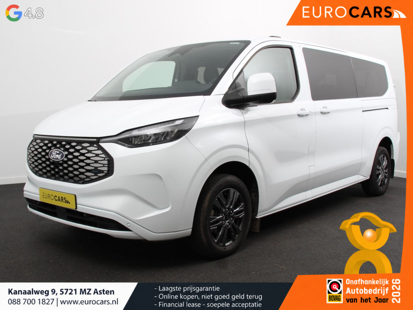 Ford E-Transit Custom 340 L2H1 Limited 65 kWh 8 persoons