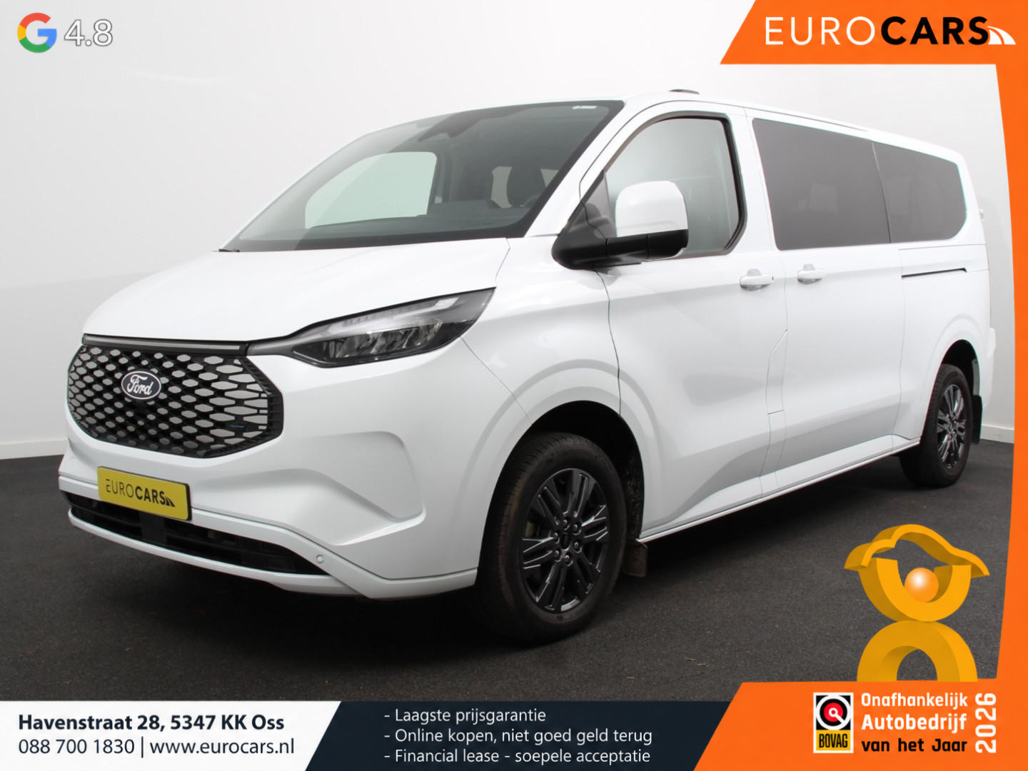 Ford E-Transit Custom 340 L2H1 Limited 65 kWh 8 persoons Automaat
